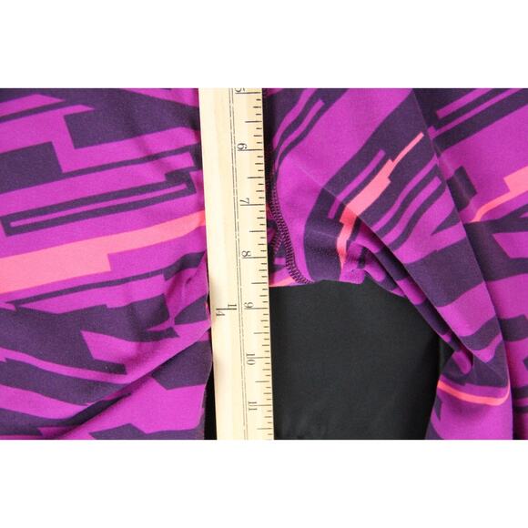 Reebok PW3R Leggings Women's Small Compression Fit Capri Pants Purple PLayDry - Picture 8 of 9